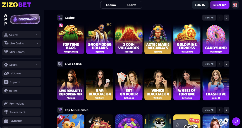 Zizo Bet Casino - Credit Card Casino - Slots